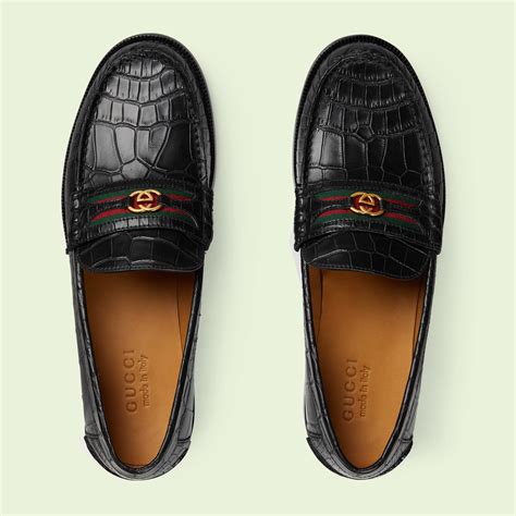 gucci croc loafers|neiman marcus crocodile loafers.